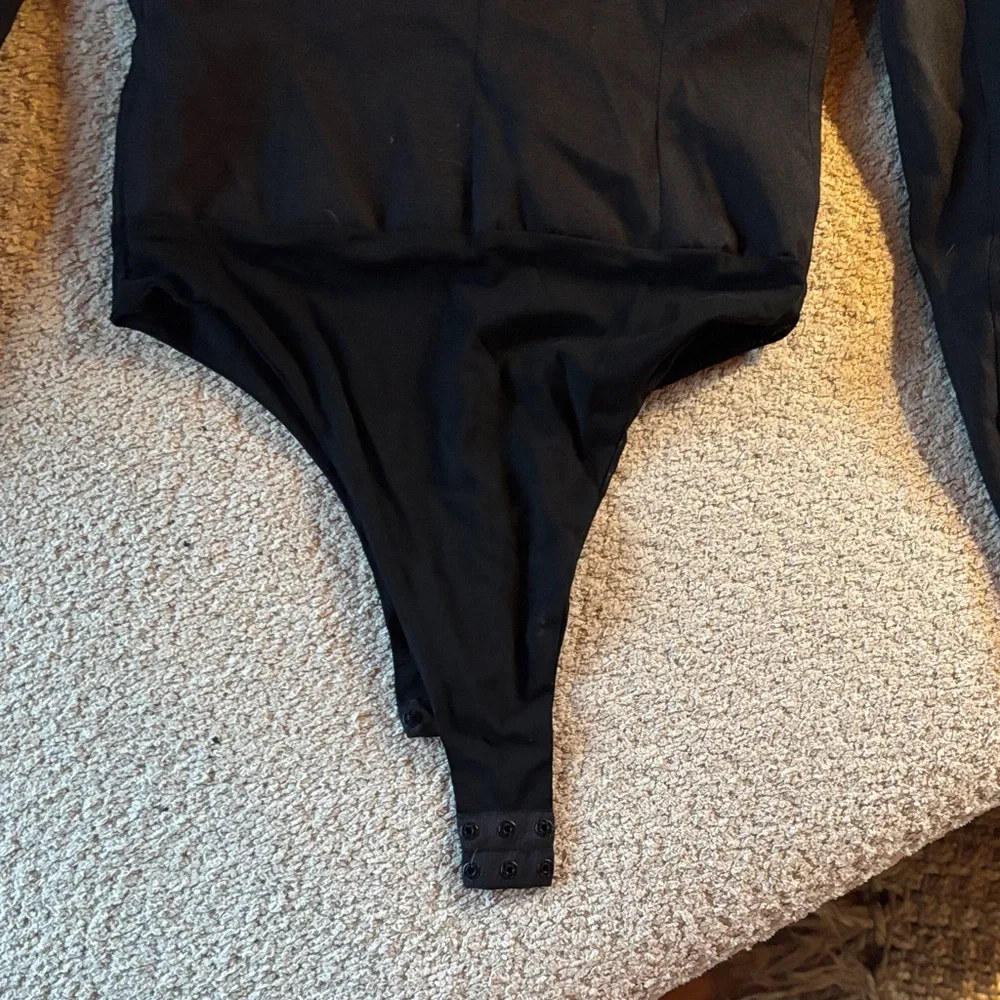 Zara XS Black Blazer Bodysuit - Picture 9 of 10
